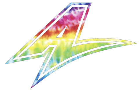 North Carolina Asheville Bulldogs A Logo Crucial Catch Cancer Tie Dye Vinyl Decal PICK SIZE