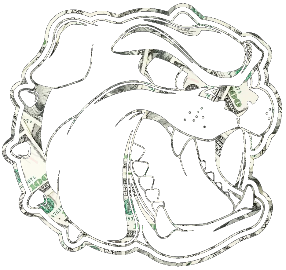 North Carolina Asheville Bulldogs Team Logo Money Print Premium DieCut Vinyl Decal PICK SIZE