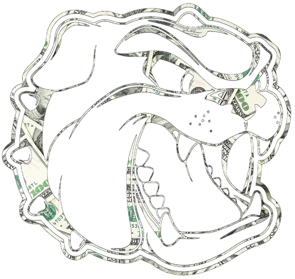 North Carolina Asheville Bulldogs Team Logo Money Print Premium DieCut Vinyl Decal PICK SIZE