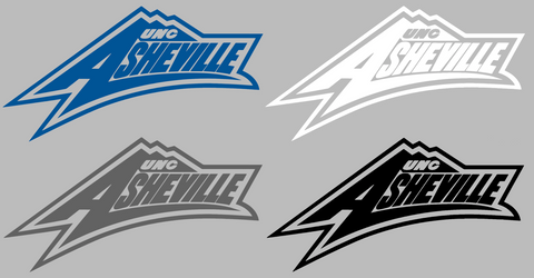 North Carolina Asheville Bulldogs Team Name Logo Premium DieCut Vinyl Decal PICK COLOR & SIZE