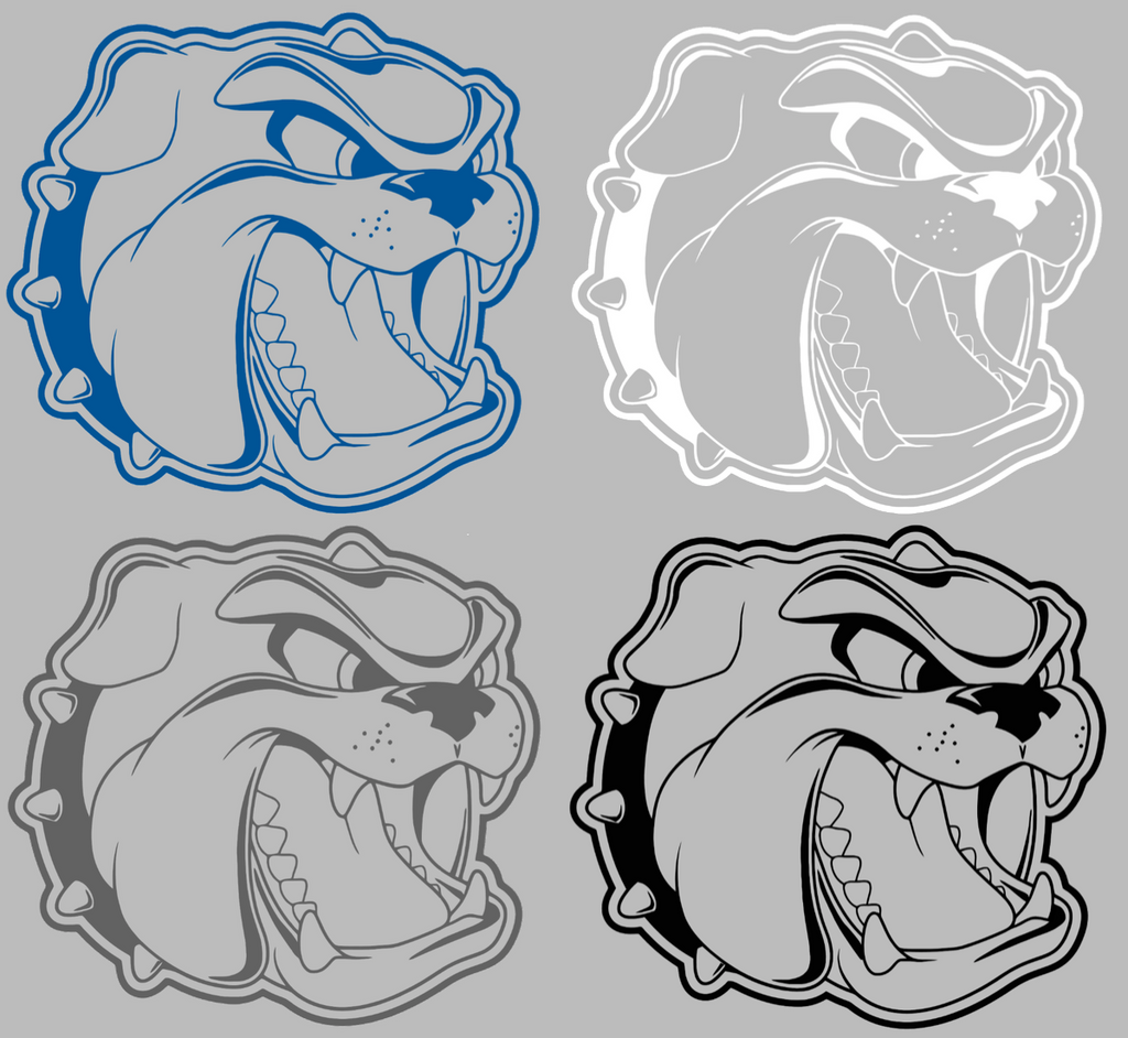 North Carolina Asheville Bulldogs Team Logo Premium DieCut Vinyl Decal PICK COLOR & SIZE