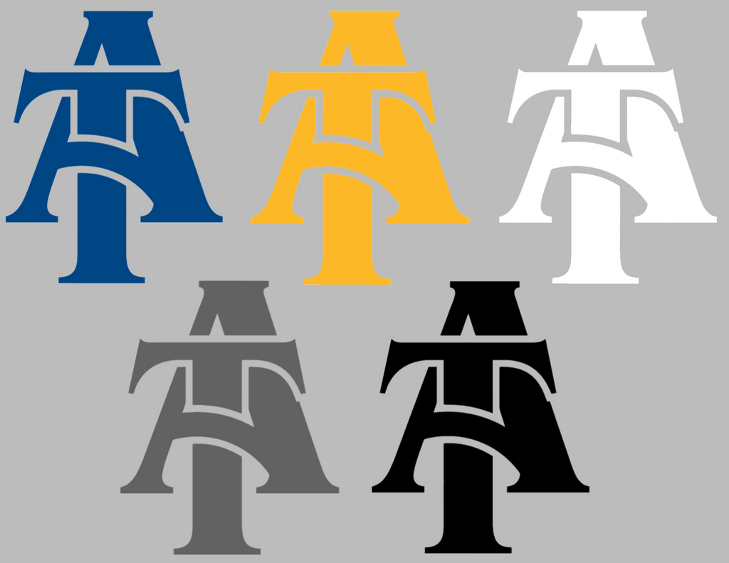 North Carolina AT&T Aggies AT Logo Premium DieCut Vinyl Decal PICK COLOR & SIZE