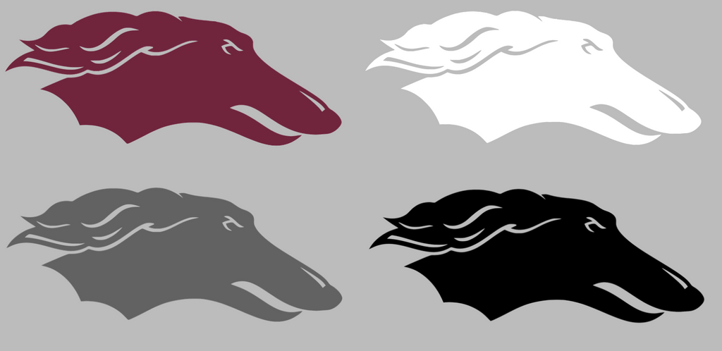 Southern Illinois Salukis Retro Throwback Logo Premium DieCut Vinyl Decal PICK COLOR & SIZE