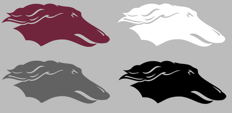 Southern Illinois Salukis Retro Throwback Logo Premium DieCut Vinyl Decal PICK COLOR & SIZE