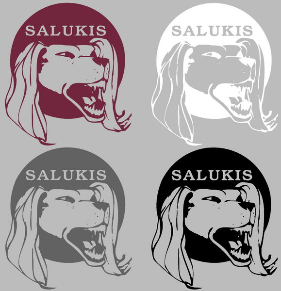 Southern Illinois Salukis Retro Throwback Logo Premium DieCut Vinyl Decal PICK COLOR & SIZE