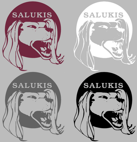 Southern Illinois Salukis Retro Throwback Logo Premium DieCut Vinyl Decal PICK COLOR & SIZE