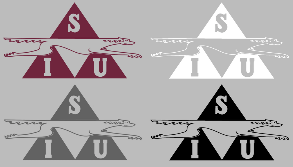 Southern Illinois Salukis Retro Throwback Logo Premium DieCut Vinyl Decal PICK COLOR & SIZE