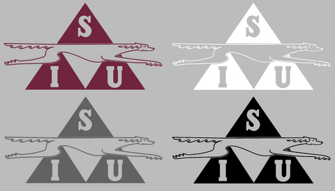 Southern Illinois Salukis Retro Throwback Logo Premium DieCut Vinyl Decal PICK COLOR & SIZE