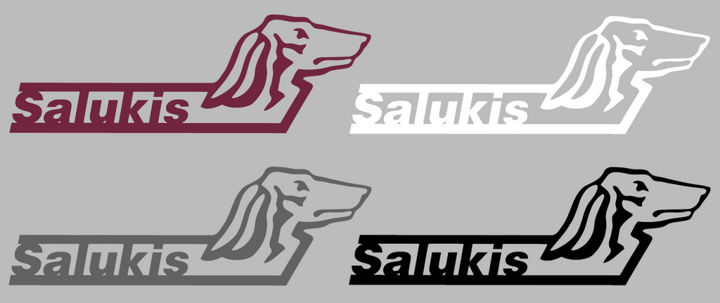 Southern Illinois Salukis Retro Throwback Logo Premium DieCut Vinyl Decal PICK COLOR & SIZE