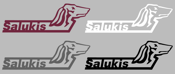 Southern Illinois Salukis Retro Throwback Logo Premium DieCut Vinyl Decal PICK COLOR & SIZE