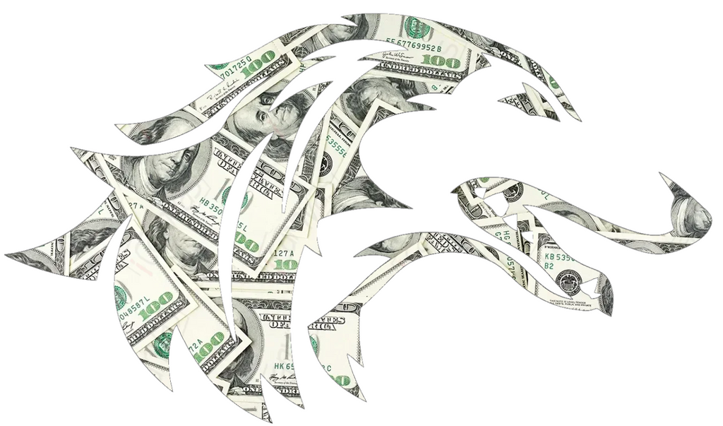 Southern Illinois Salukis Team Logo Money Print Premium DieCut Vinyl Decal PICK SIZE