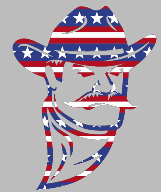 New Mexico State Aggies Team Logo Stars & Stripes USA American Flag Vinyl Decal PICK SIZE