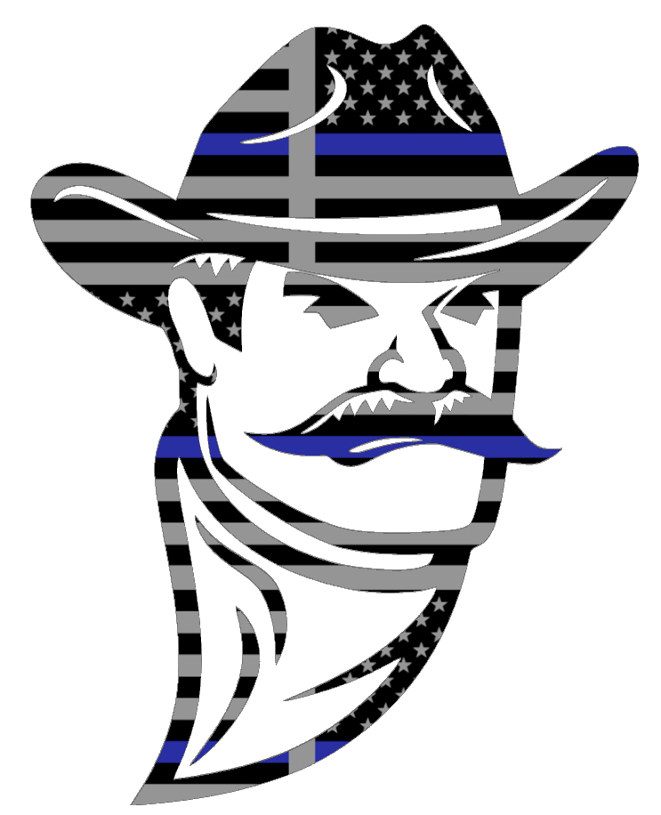 New Mexico State Aggies Team Logo Thin Blue Line American Flag Premium DieCut Vinyl Decal PICK SIZE