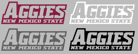 New Mexico State Aggies Team Name Logo Premium DieCut Vinyl Decal PICK COLOR & SIZE