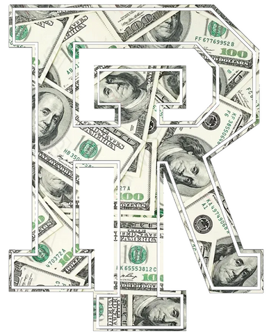 Rhode Island Rams Team Logo Money Print Premium DieCut Vinyl Decal PICK SIZE