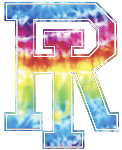 Rhode Island Rams Team Logo Crucial Catch Cancer Tie Dye Vinyl Decal PICK SIZE