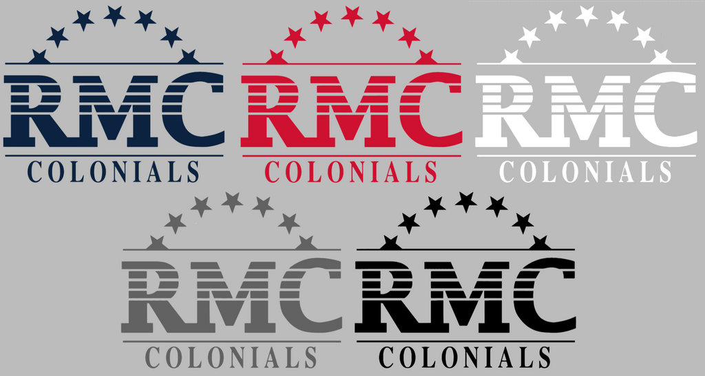 Robert Morris Colonials Retro Throwback Logo Premium DieCut Vinyl Decal PICK COLOR & SIZE