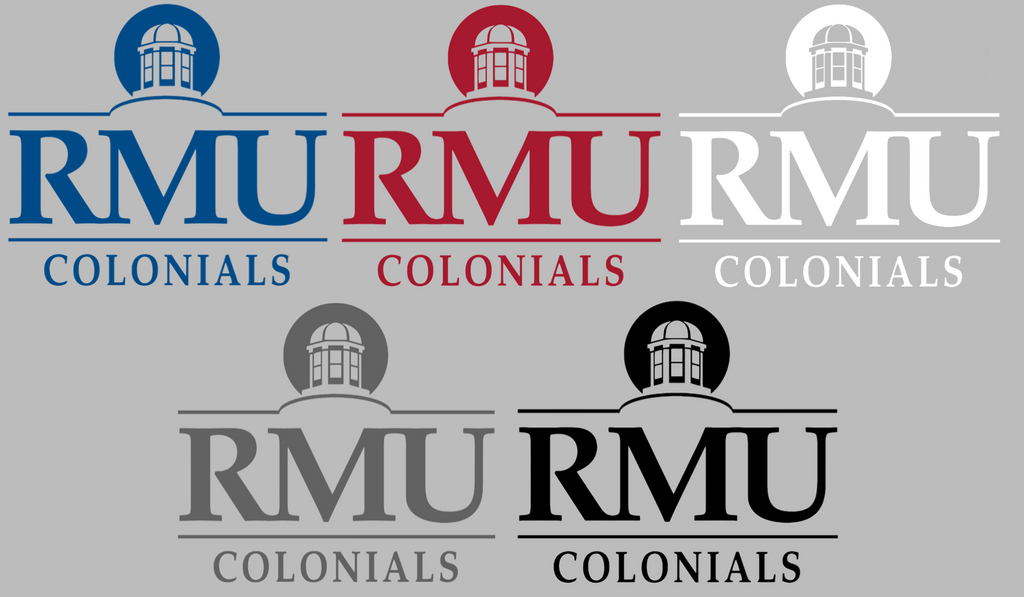 Robert Morris Colonials Retro Throwback Logo Premium DieCut Vinyl Decal PICK COLOR & SIZE
