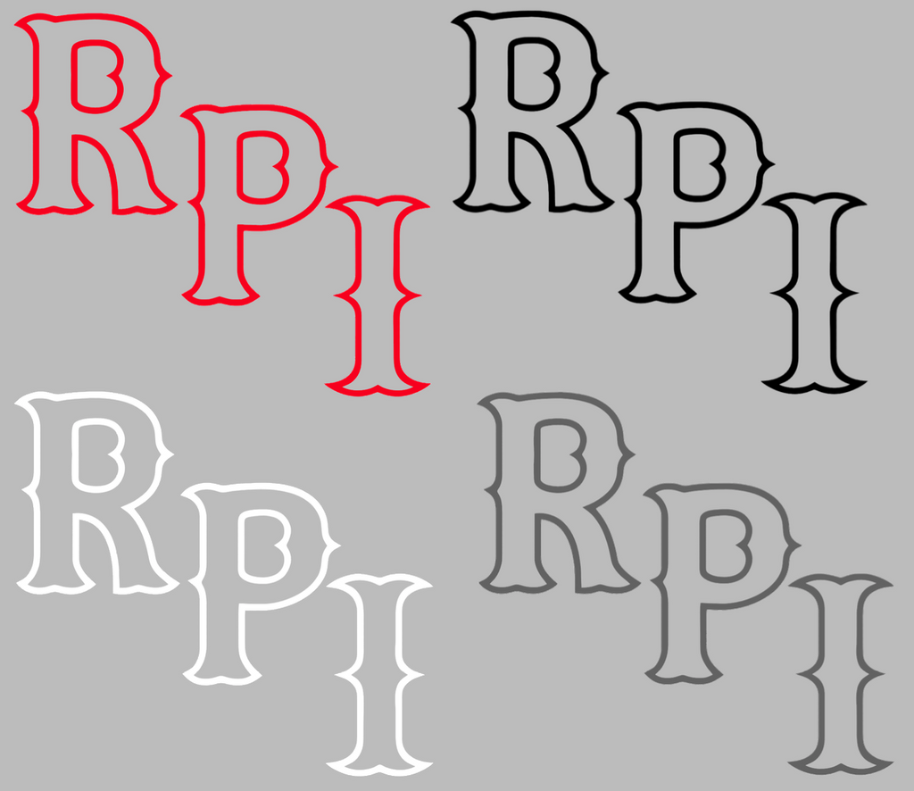 RPI Engineers Alternate Logo Premium DieCut Vinyl Decal PICK COLOR & SIZE