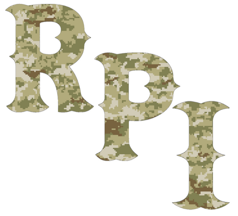 RPI Engineers Team Logo Salute to Service Camouflage Camo Vinyl Decal PICK SIZE
