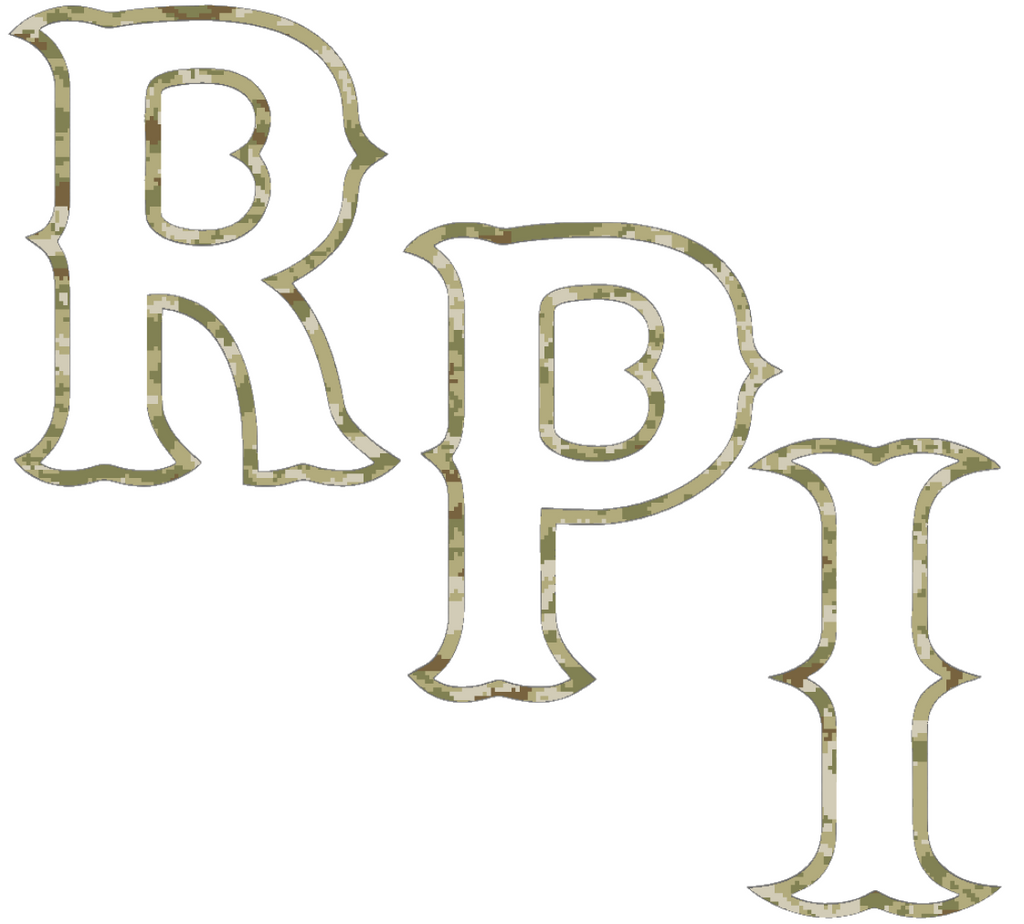 RPI Engineers Alternate Logo Salute to Service Camouflage Camo Vinyl Decal PICK SIZE