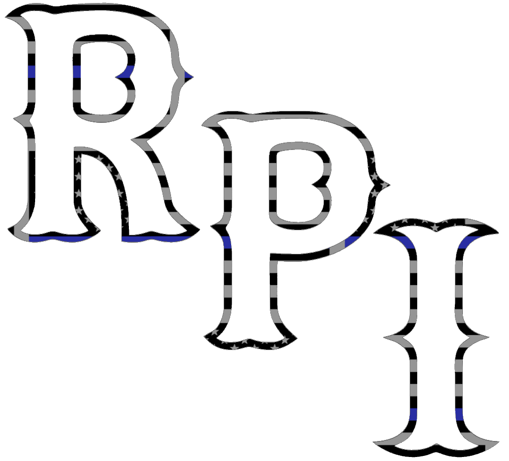 RPI Engineers Alternate Logo Thin Blue Line American Flag Premium DieCut Vinyl Decal PICK SIZE