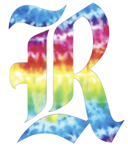 Rice Owls Team Logo Crucial Catch Cancer Tie Dye Vinyl Decal PICK SIZE