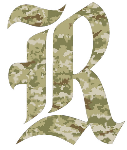 Rice Owls Team Logo Salute to Service Camouflage Camo Vinyl Decal PICK SIZE