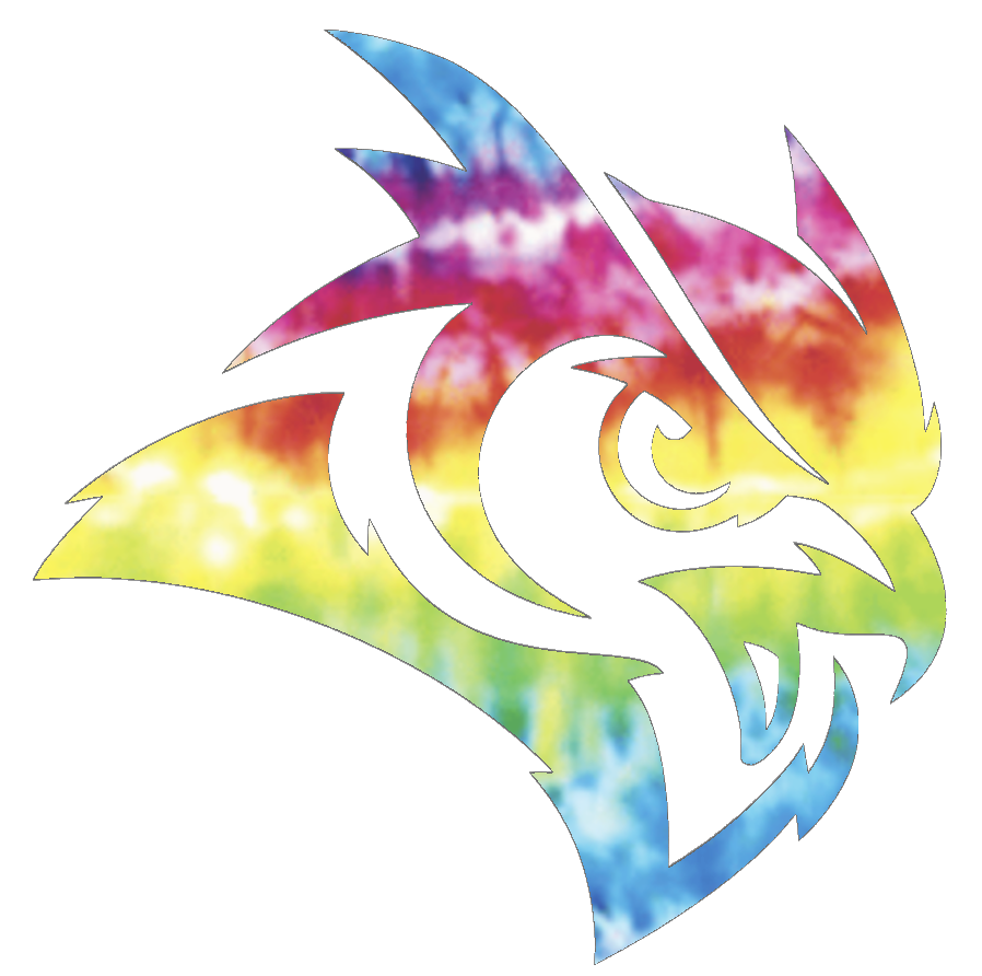 Rice Owls Mascot Logo Crucial Catch Cancer Tie Dye Vinyl Decal PICK SIZE