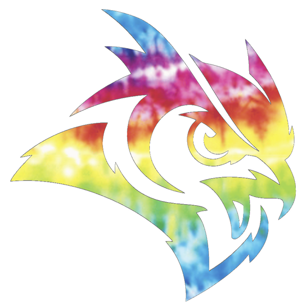 Rice Owls Mascot Logo Crucial Catch Cancer Tie Dye Vinyl Decal PICK SIZE