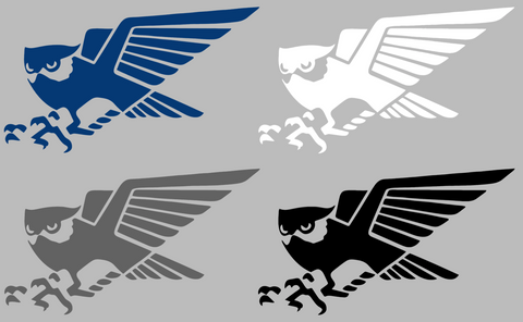 Rice Owls Retro Throwback Logo Premium DieCut Vinyl Decal PICK COLOR & SIZE