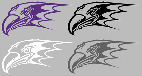 Niagra Purple Eagles Mascot Logo Premium DieCut Vinyl Decal PICK COLOR & SIZE