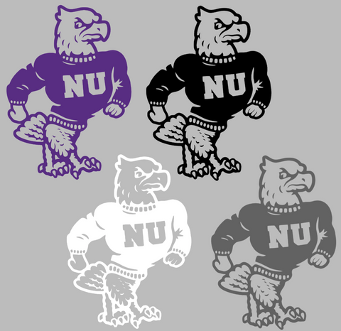 Niagra Purple Eagles Retro Throwback Logo Premium DieCut Vinyl Decal PICK COLOR & SIZE