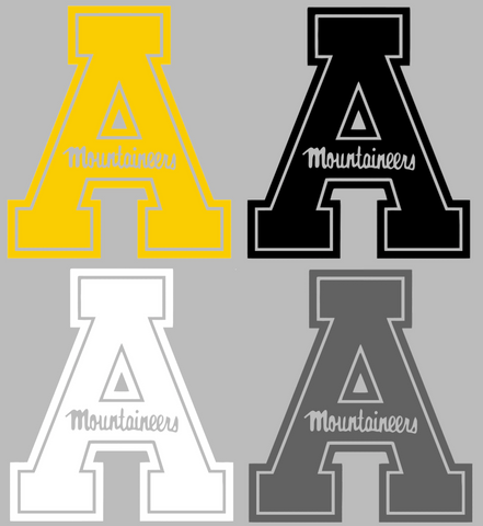 Appalachian State Mountaineers Team Logo Premium DieCut Vinyl Decal PICK COLOR & SIZE