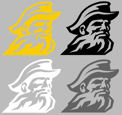 Appalachian State Mountaineers Retro Throwback Logo Premium DieCut Vinyl Decal PICK COLOR & SIZE