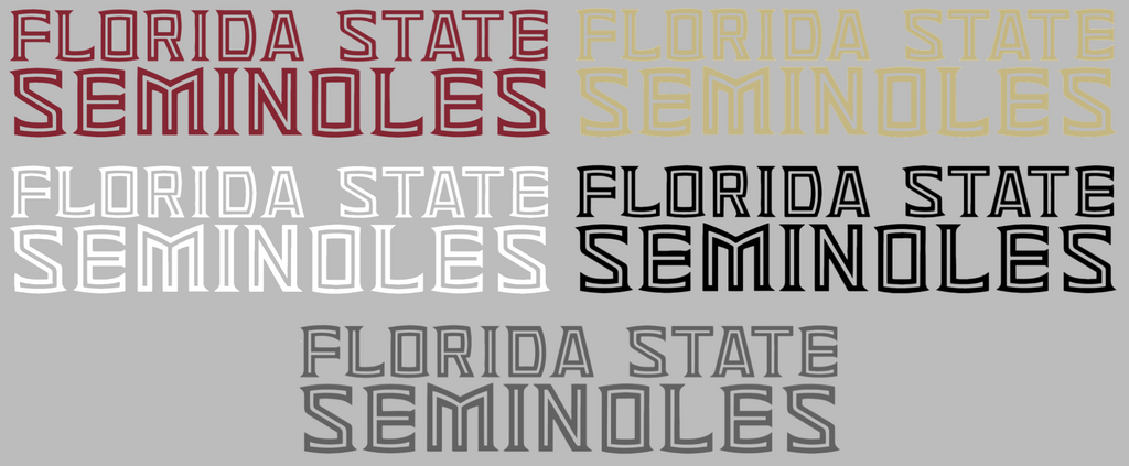 Florida State Seminoles Team Name Logo Premium DieCut Vinyl Decal PICK COLOR & SIZE