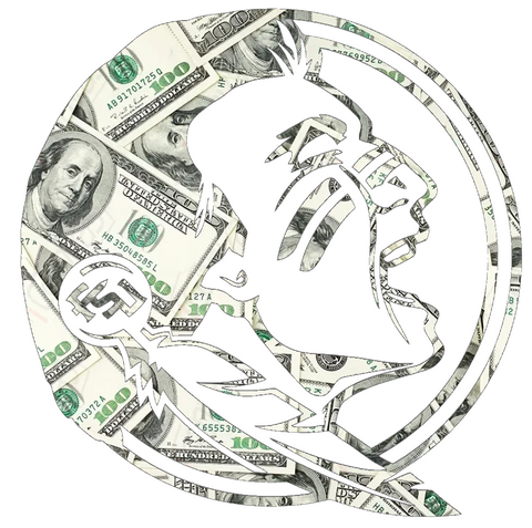 Florida State Seminoles Team Logo Money Print Premium DieCut Vinyl Decal PICK SIZE