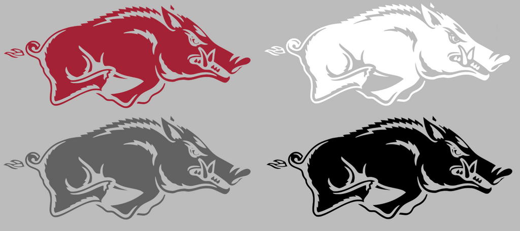 Custom Razorbacks Logo Razorback Size