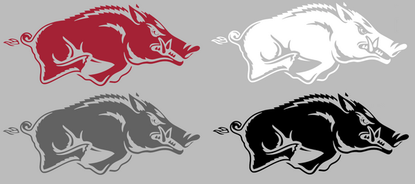 Arkansas Razorbacks Team Logo Premium DieCut Vinyl Decal PICK COLOR & SIZE