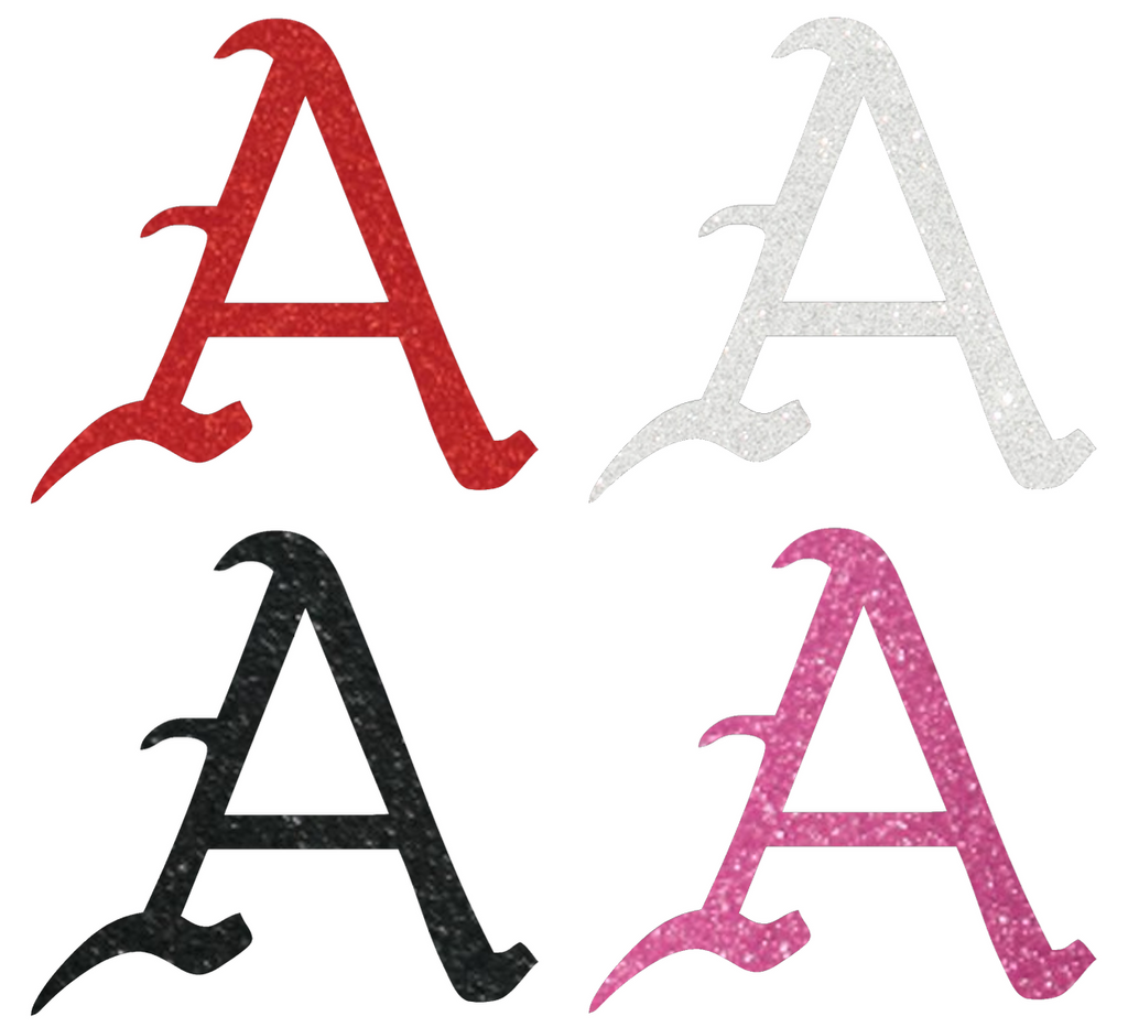 Arkansas Razorbacks Metallic Sparkle A Logo Premium DieCut Vinyl Decal PICK COLOR & SIZE