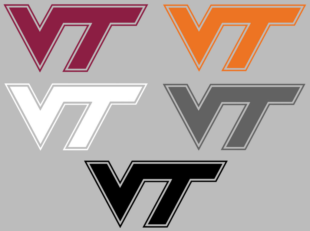Virginia Tech Hokies Team Logo Premium DieCut Vinyl Decal PICK COLOR & SIZE