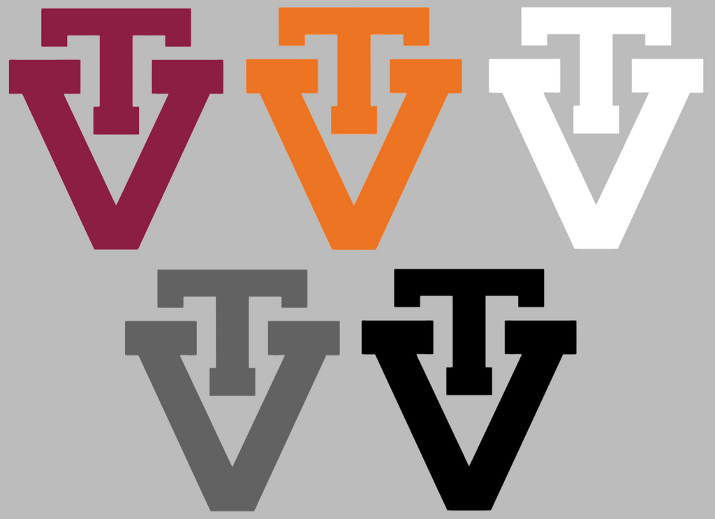 Virginia Tech Hokies Retro Throwback Logo Premium DieCut Vinyl Decal PICK COLOR & SIZE