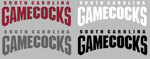 South Carolina Gamecocks Team Name Logo Premium DieCut Vinyl Decal PICK COLOR & SIZE