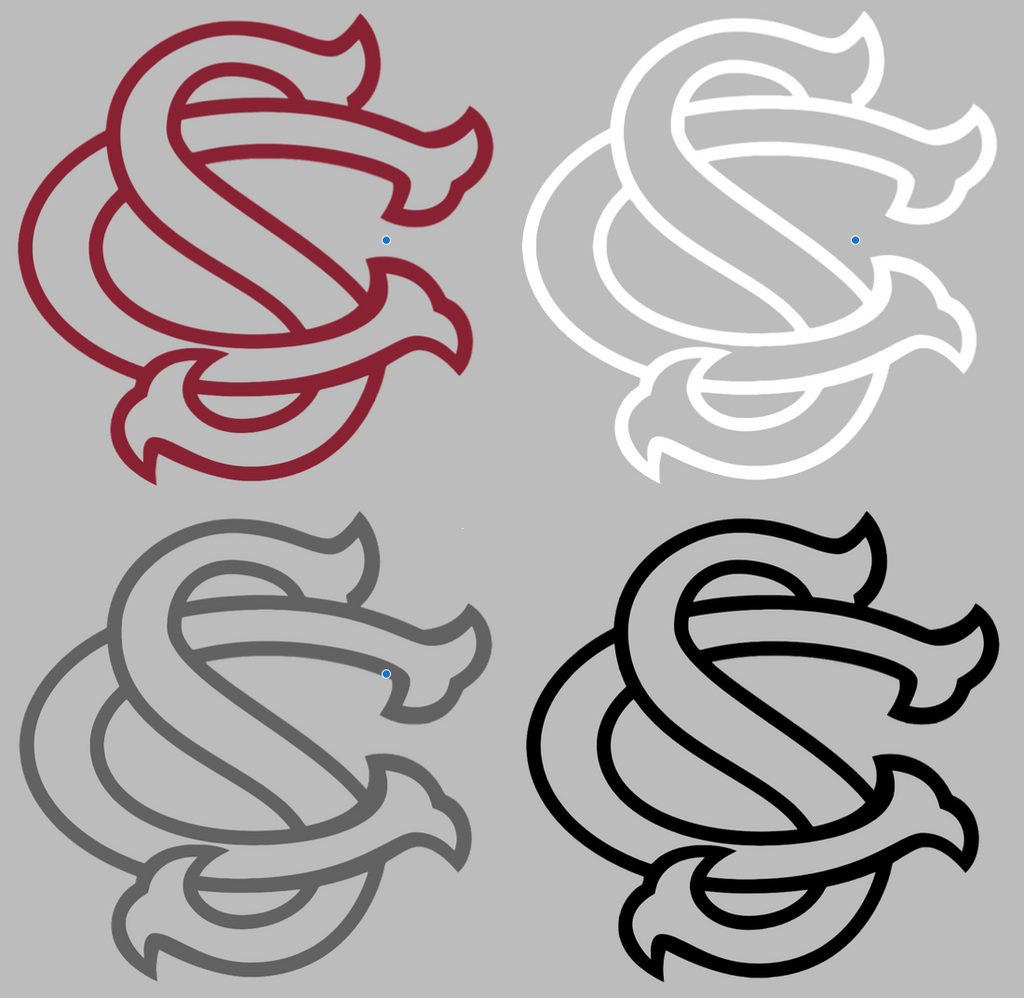 South Carolina Gamecocks SC Logo Premium DieCut Vinyl Decal PICK COLOR & SIZE