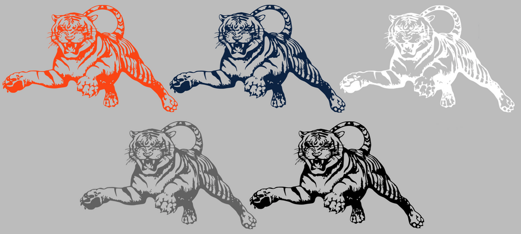 Auburn Tigers Retro Throwback Logo Premium DieCut Vinyl Decal PICK COLOR & SIZE