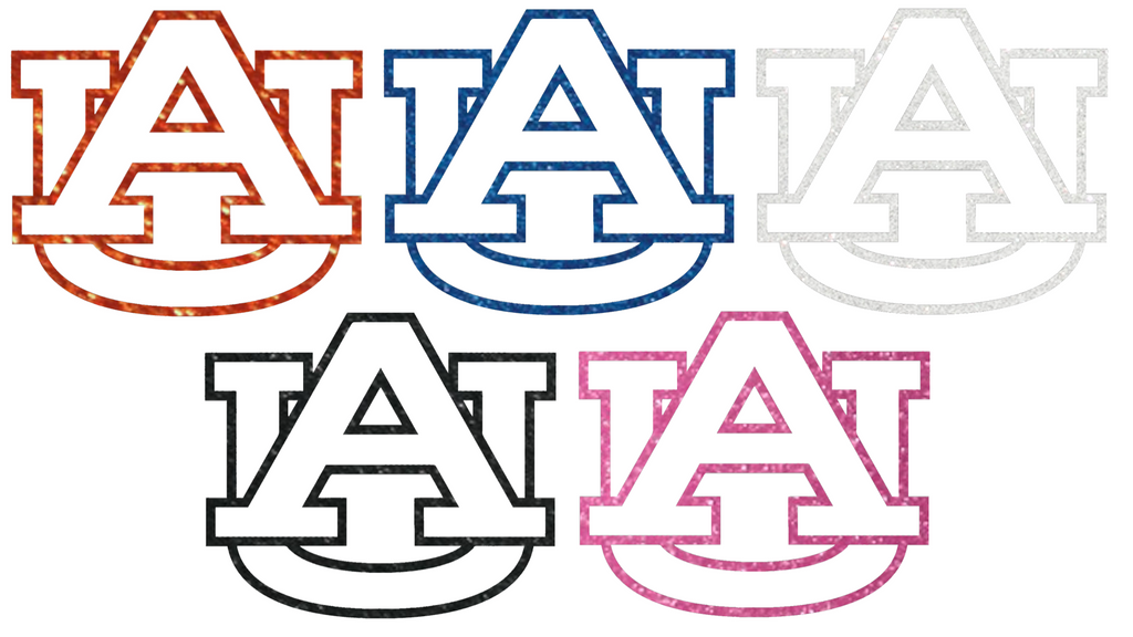 Auburn Tigers Metallic Sparkle Team Logo Premium DieCut Vinyl Decal PICK COLOR & SIZE