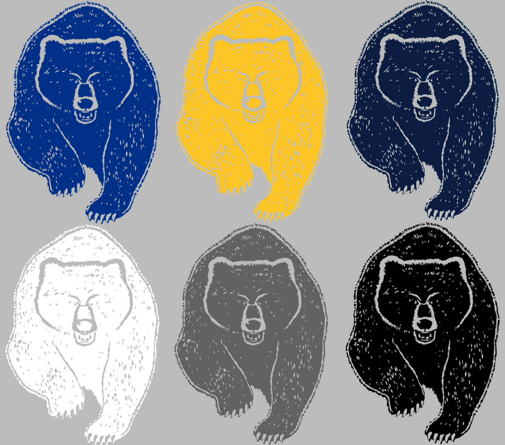 Cal California Golden Bears Retro Throwback Logo Premium DieCut Vinyl Decal PICK COLOR & SIZE