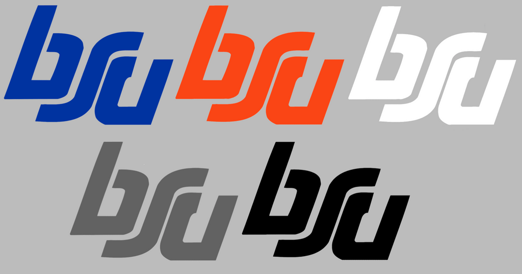 Boise State Broncos Retro Throwback Logo Premium DieCut Vinyl Decal PICK COLOR & SIZE