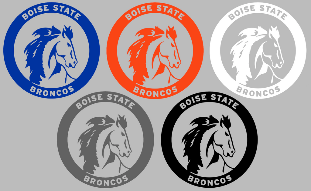 Boise State Broncos Retro Throwback Logo Premium DieCut Vinyl Decal PICK COLOR & SIZE