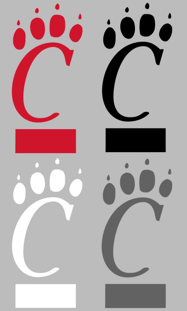 Cincinnati Bearcats Retro Throwback Logo Premium DieCut Vinyl Decal PICK COLOR & SIZE